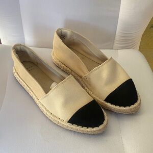 a new day Beige and Black Espadrille Shoes
